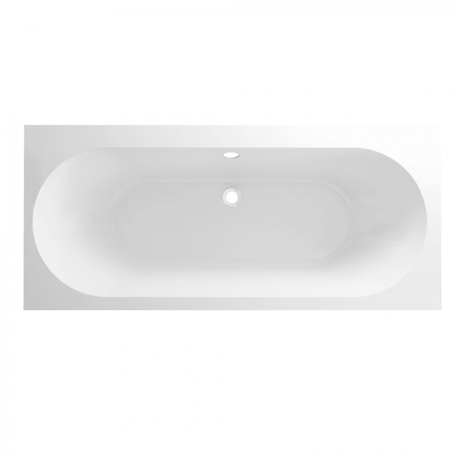 Wiesbaden Portus RD Inbouw Duo Ligbad Acryl Mat Wit 180cm